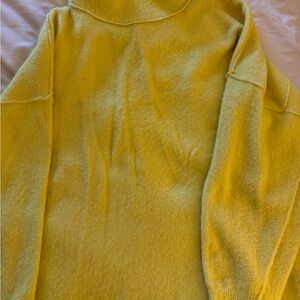 Free People Mustard Turtleneck Sweater